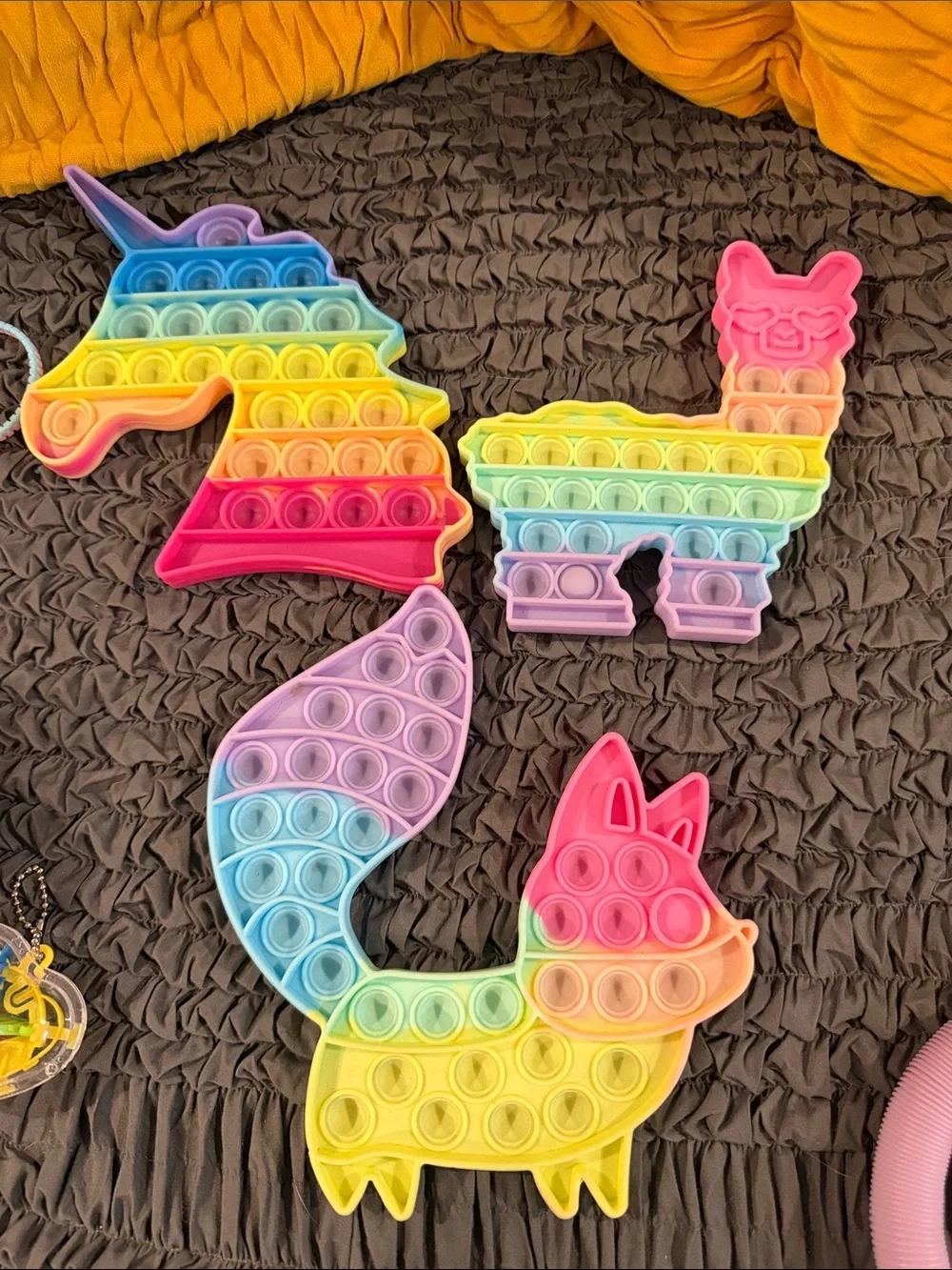 Rainbow Animal Pop-It Fidget Toy Set - Multicolor